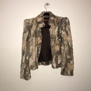 Alice & Olivia fur coat